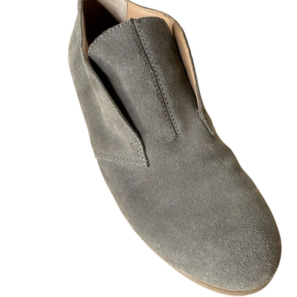 Franco Sarto Oxford Size 8 Pieta Slip-On Leather Suede Gray Loafers Casual - Picture 8 of 8